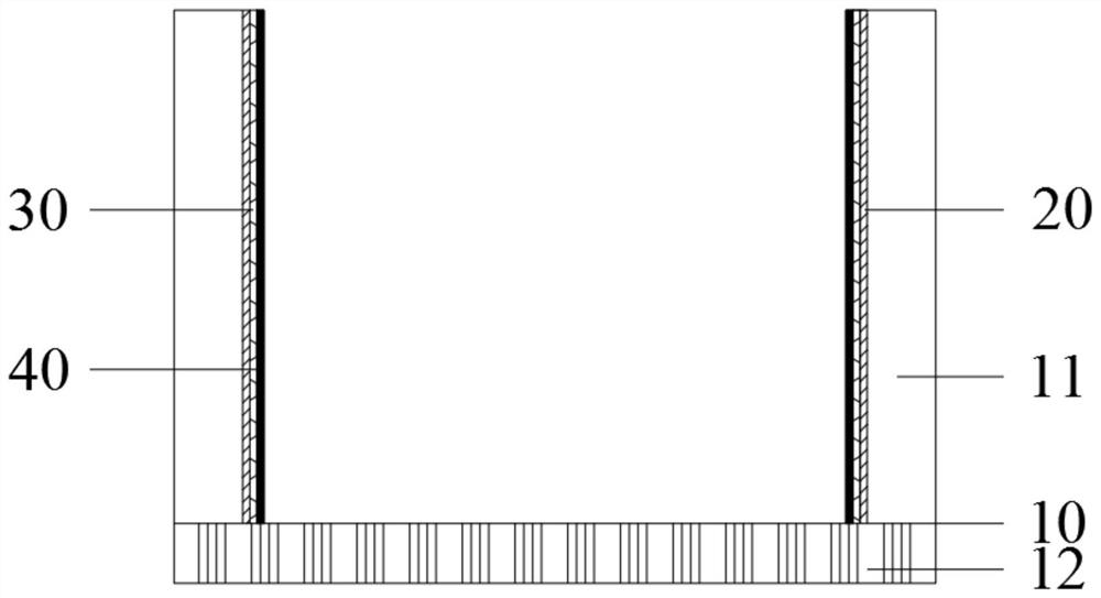 Side wall modified coating crucible for ingot single polycrystalline and preparation method thereof