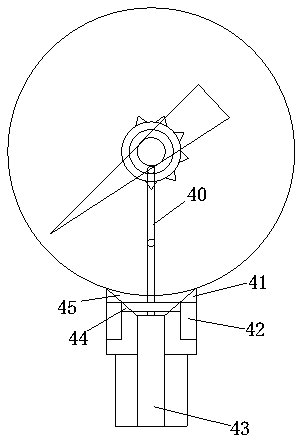 Radial pressure gauge