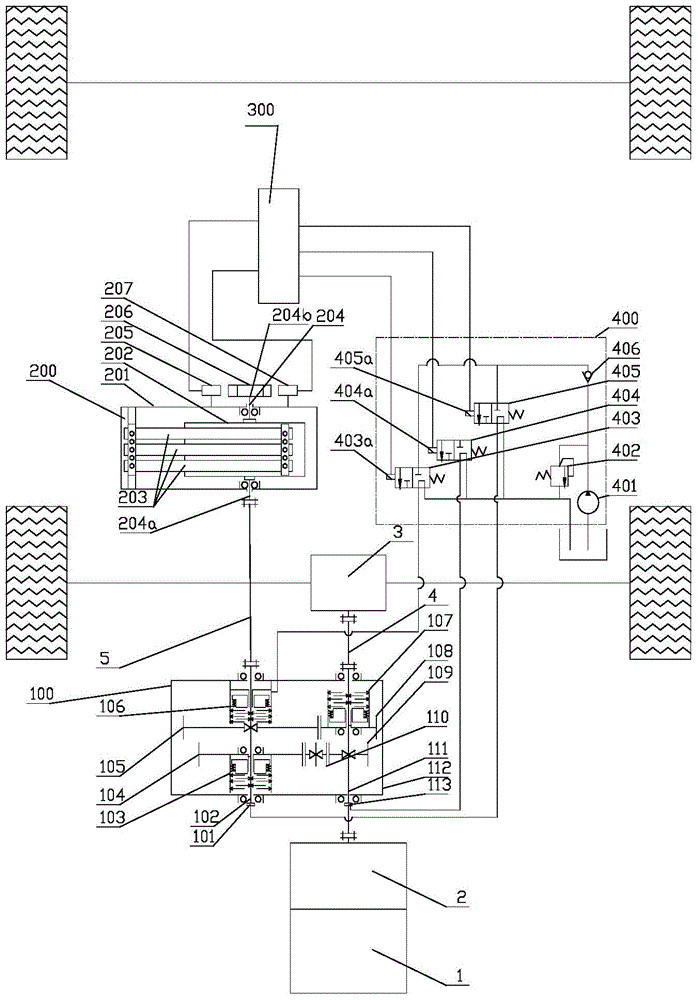 Electric automobile brake energy regeneration transmission device with elastic rubber belt energy accumulator