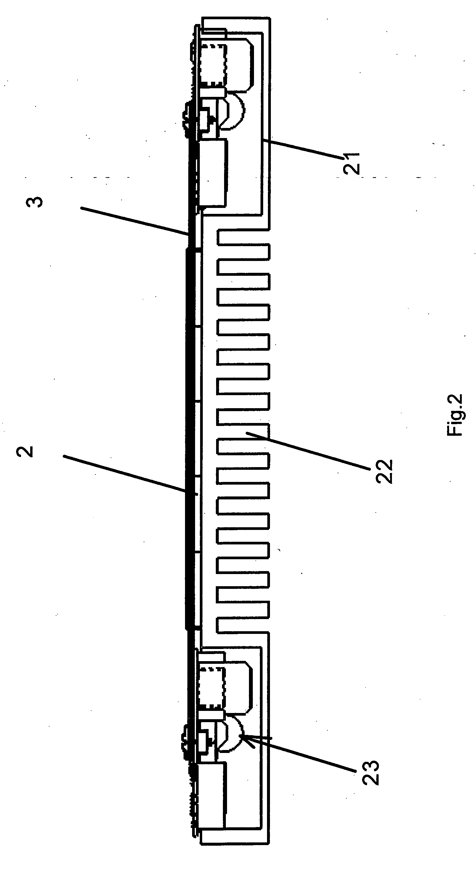 Transmitter head and system for contactless energy transmission