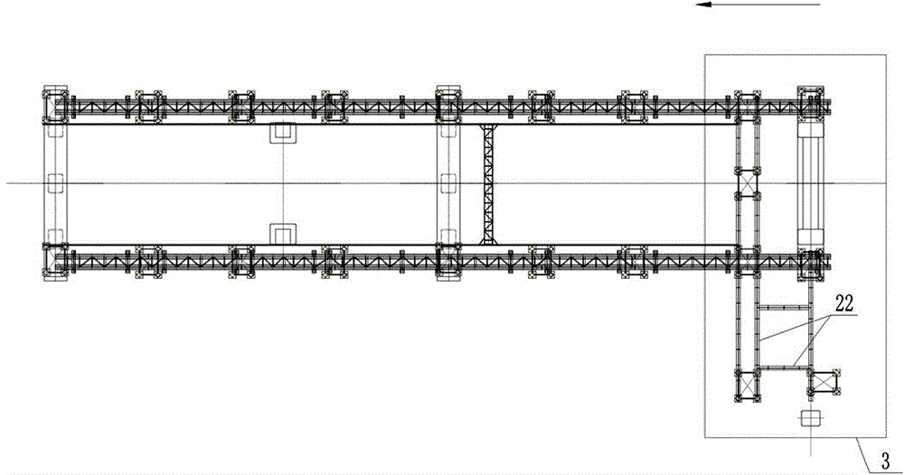 Full-bracket track-bogie bearing and moving device and construction method for installing steel box girders