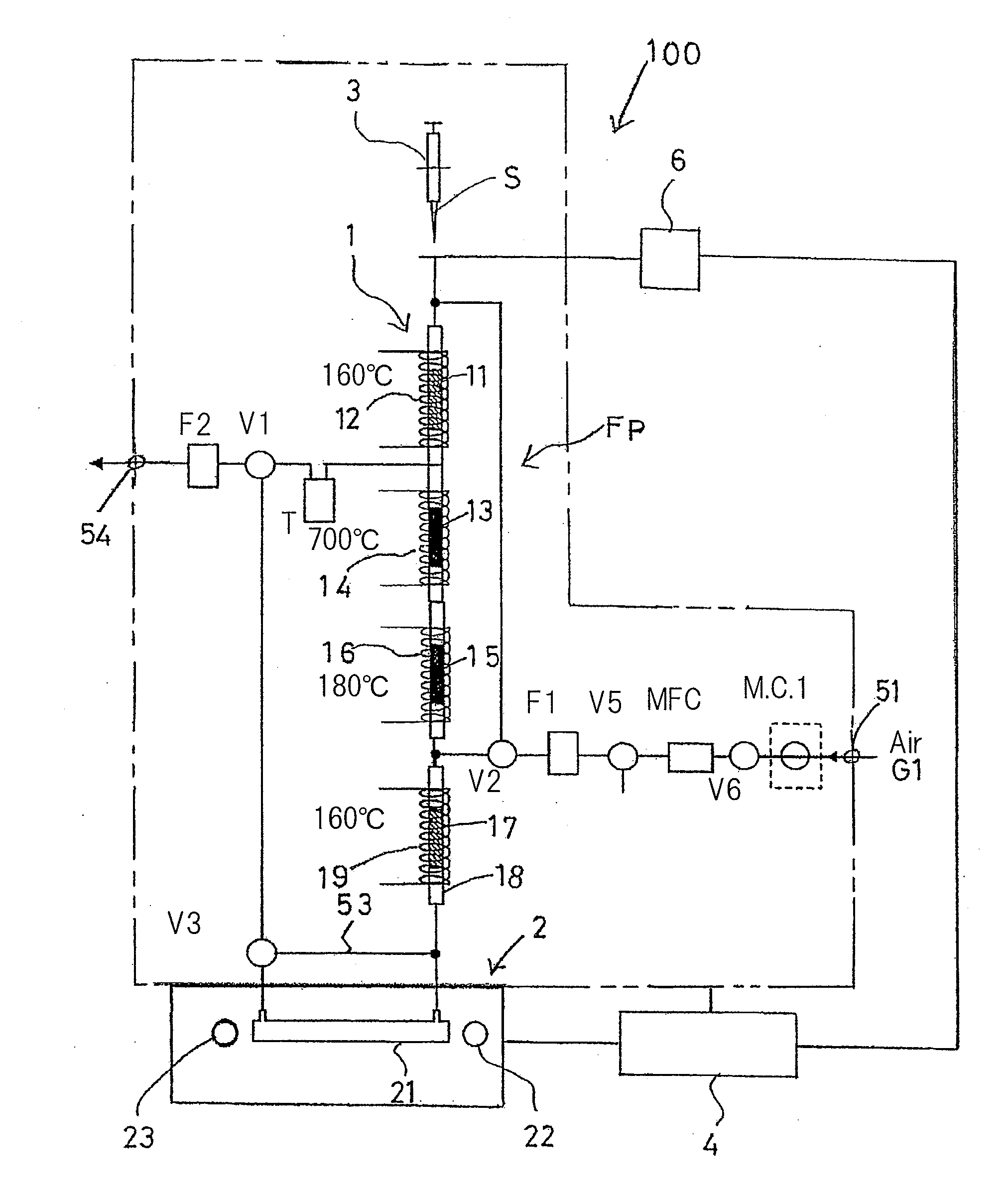 Mercury measuring apparatus for measuring mercury contained in sample composed mainly of hydrocarbon