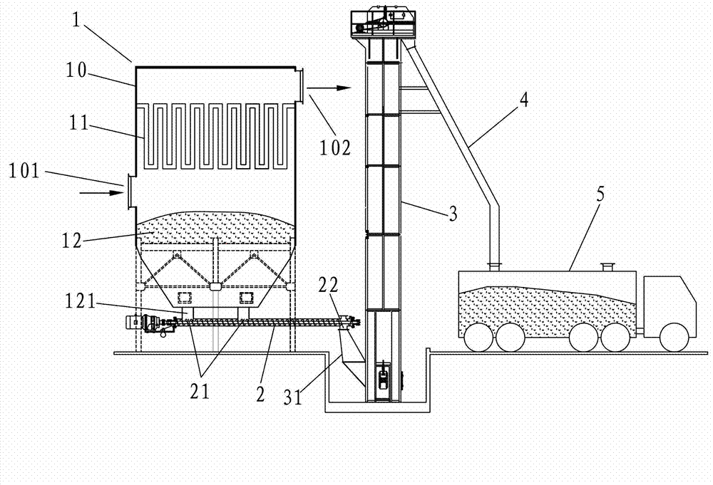 Coal ash catch, storage and delivery system