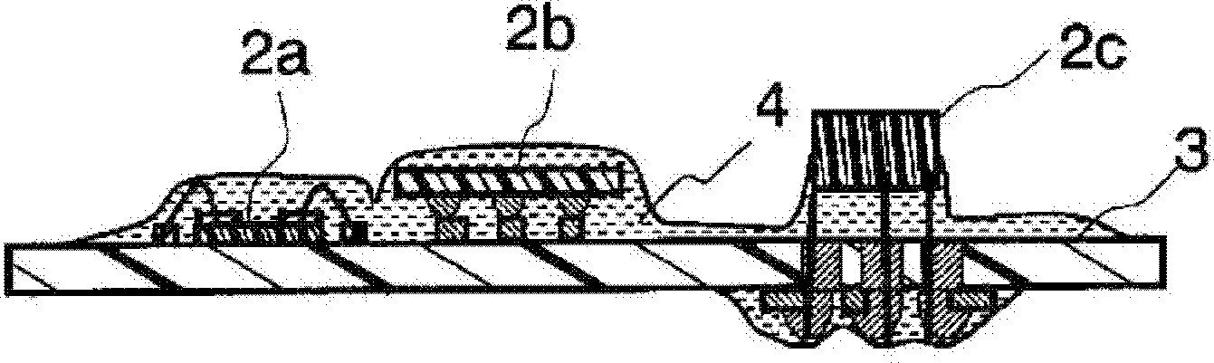 Method of producing electronic component mounting structure, and electronic component mounting structure