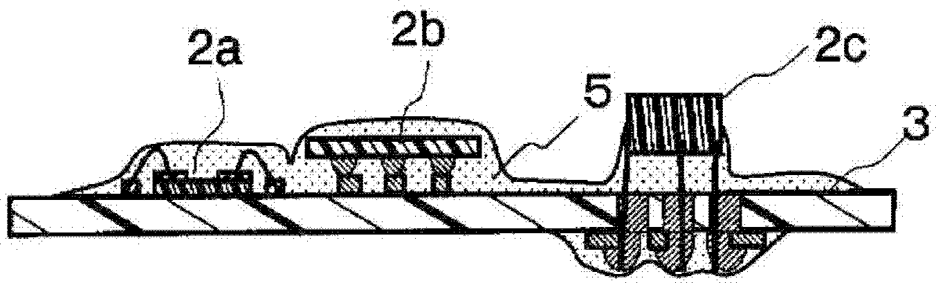 Method of producing electronic component mounting structure, and electronic component mounting structure