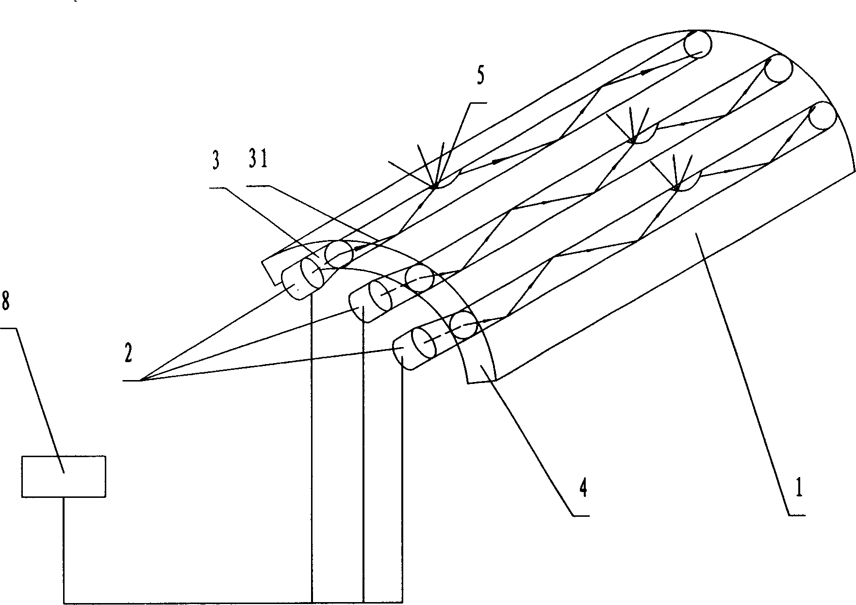 Transparent material photoelectric display device