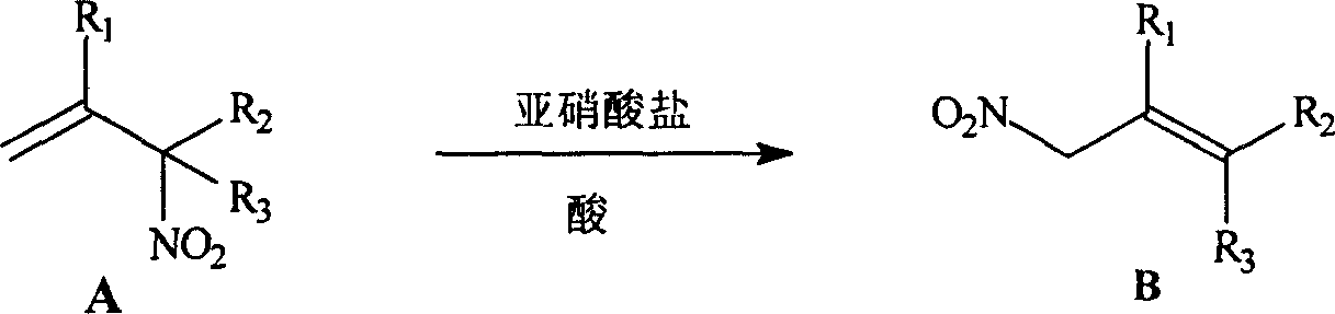 Process for preparing allylic primary nitro compound