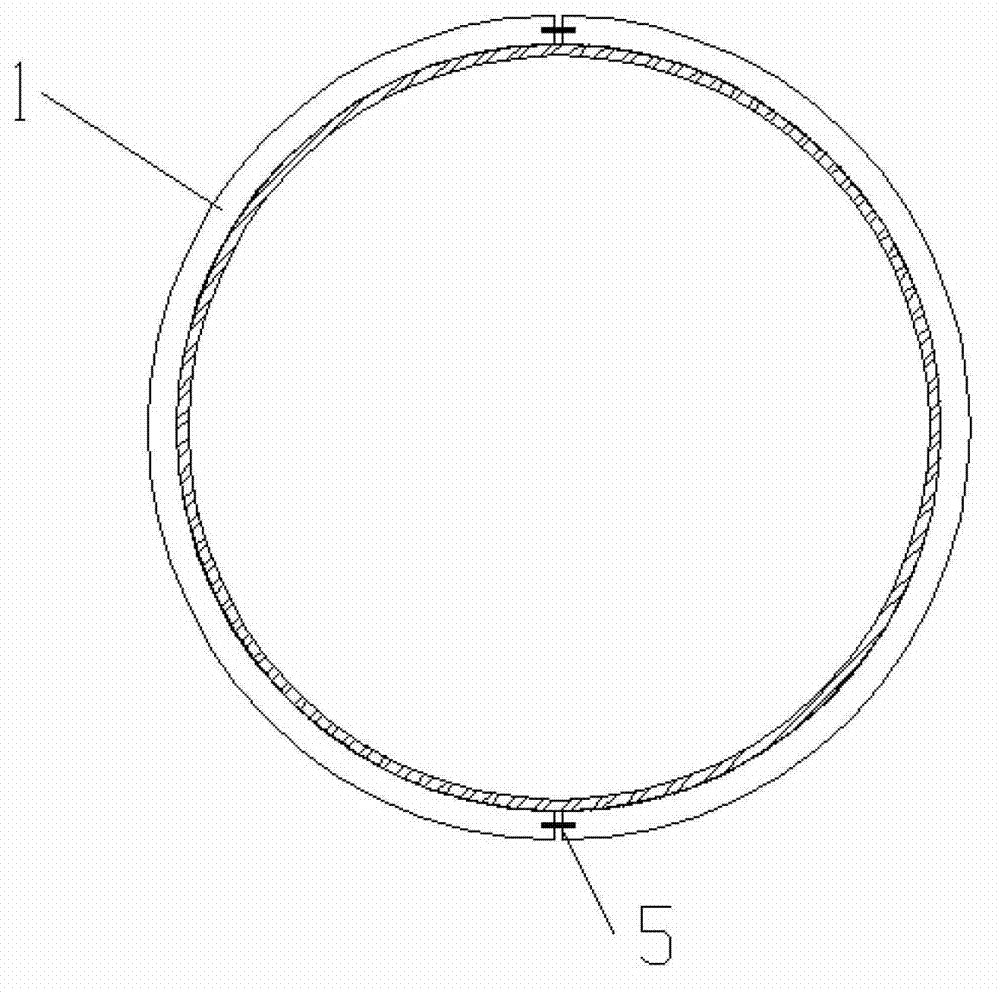 Device for coating bridge underwater pile with concrete