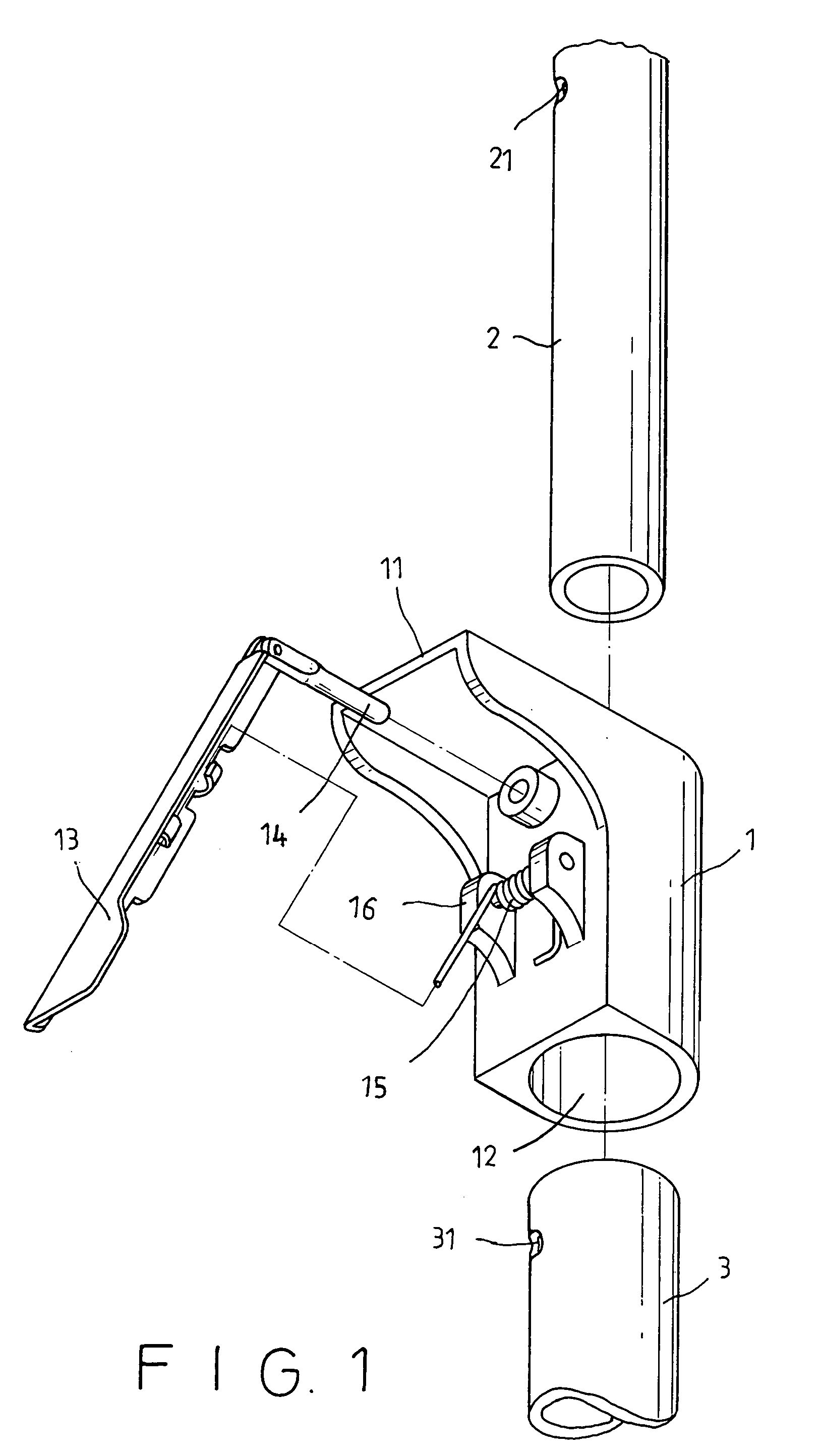 Positioning structure of a beach umbrella