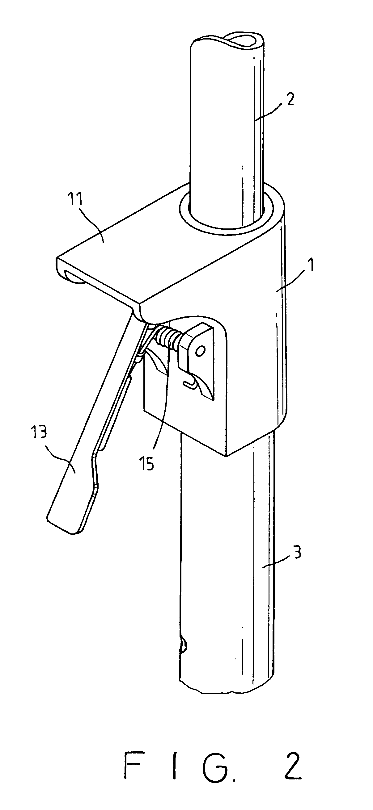 Positioning structure of a beach umbrella