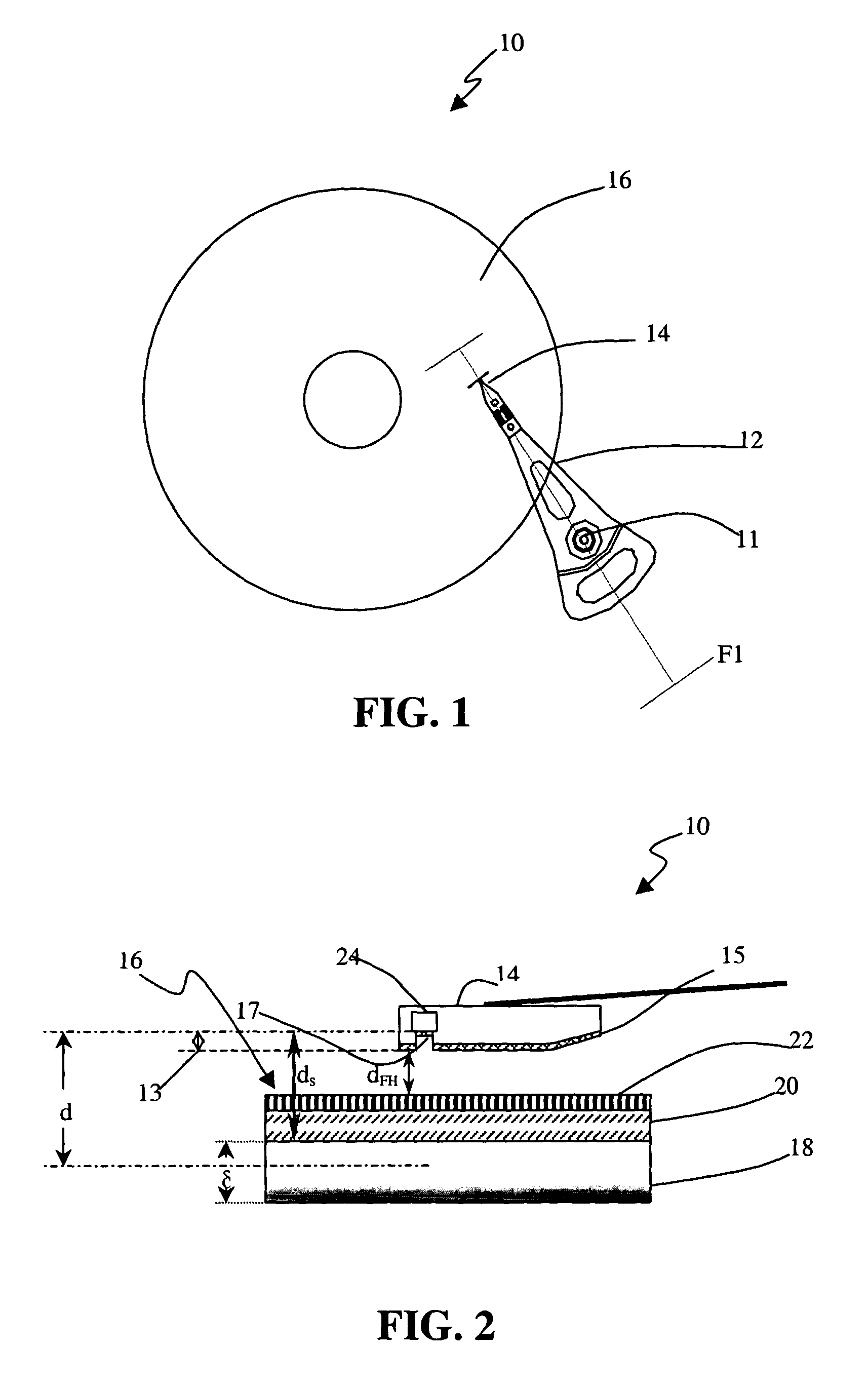 Method and implementation of in-situ absolute head medium spacing measurement