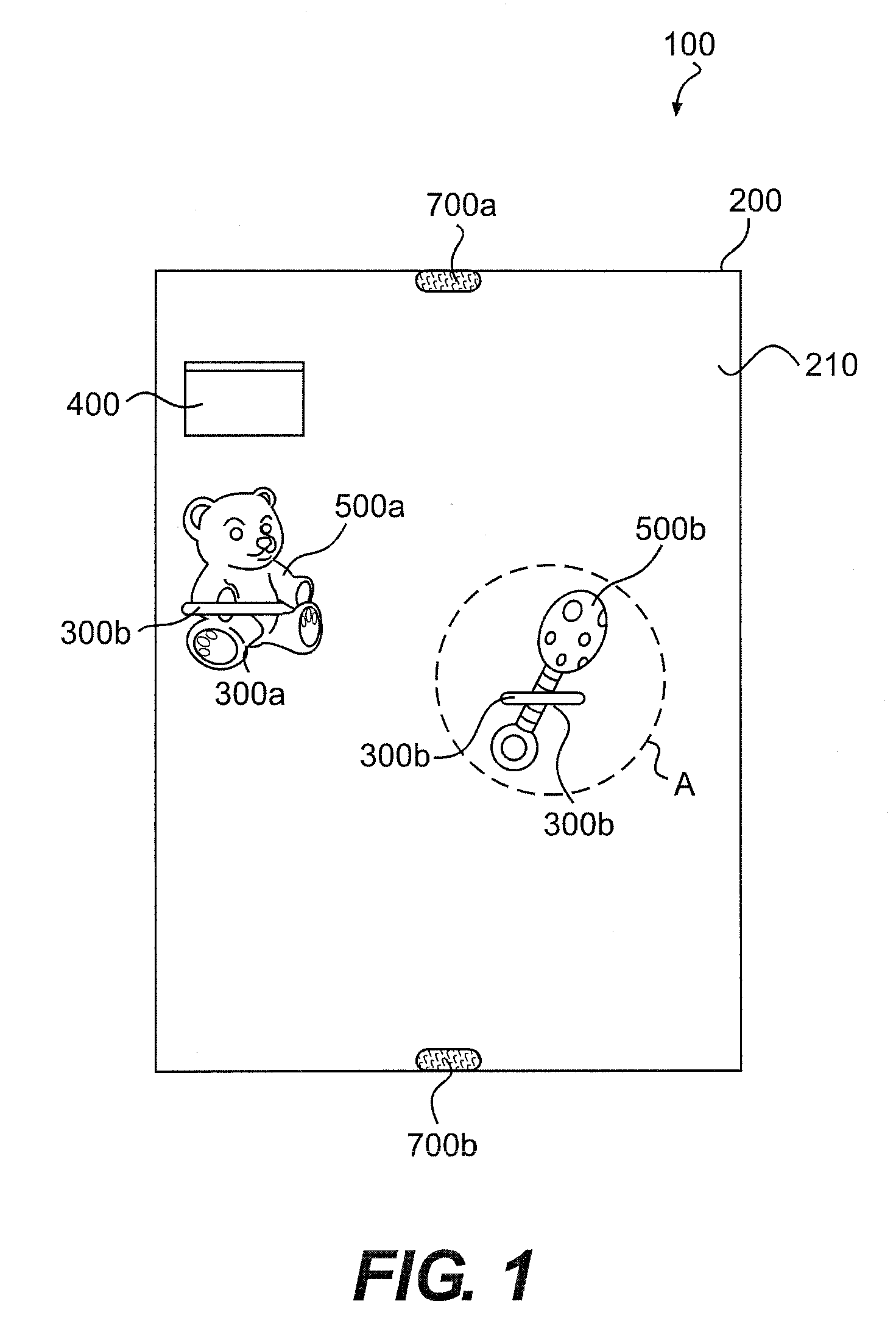 Placemat with toy holder(s) and/or attachment device(s)