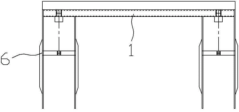 Agricultural machine chassis of elevated structure