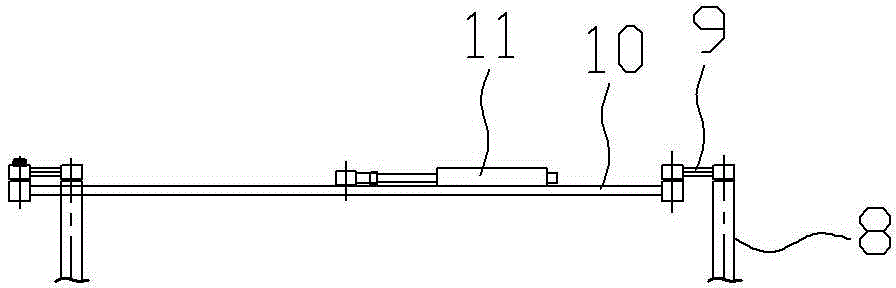 Agricultural machine chassis of elevated structure