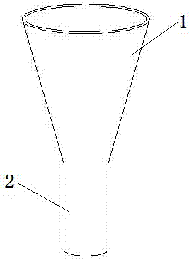 Funnel-shaped rocket recovery device