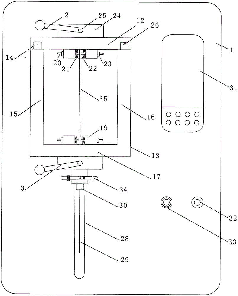 Testing device for tensile properties of single component in composite fibers