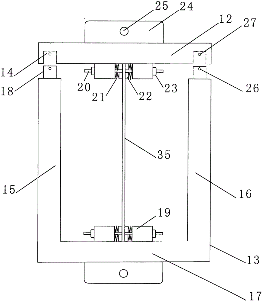 Testing device for tensile properties of single component in composite fibers