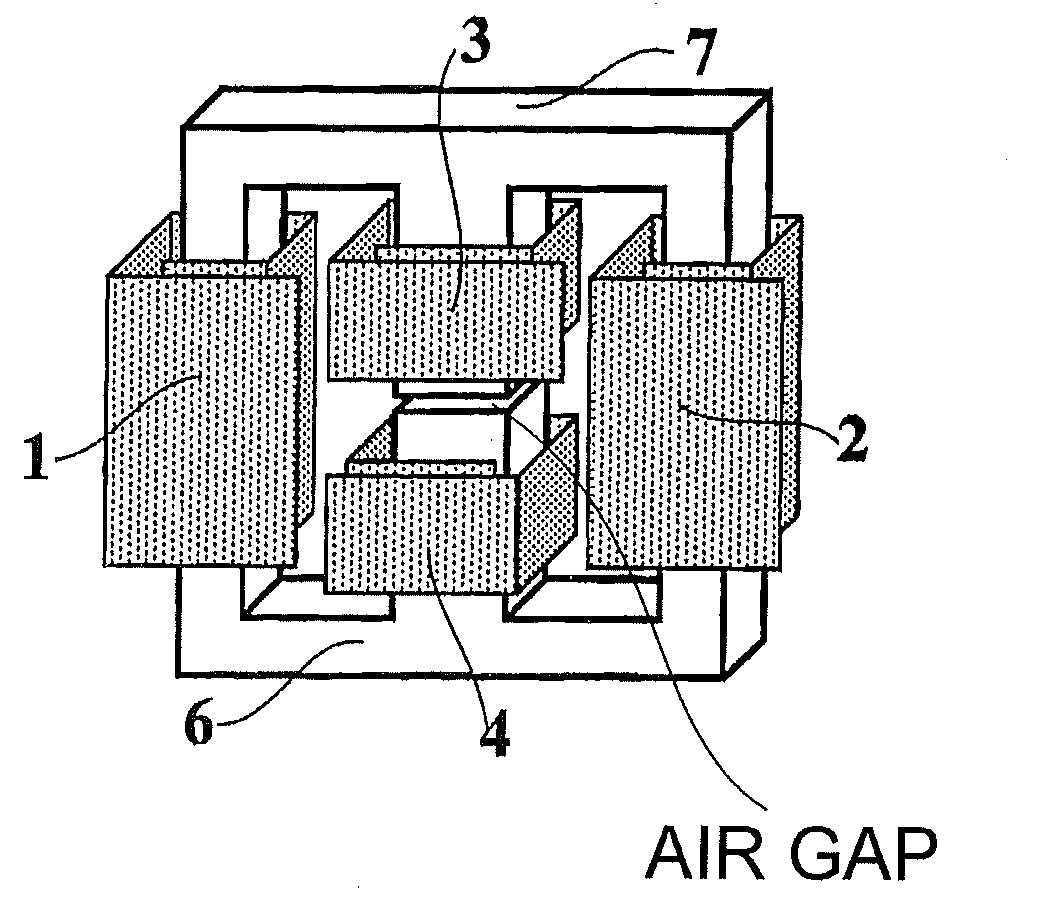 Entirely integrated EMI filter based on a flexible multi-layer strip material