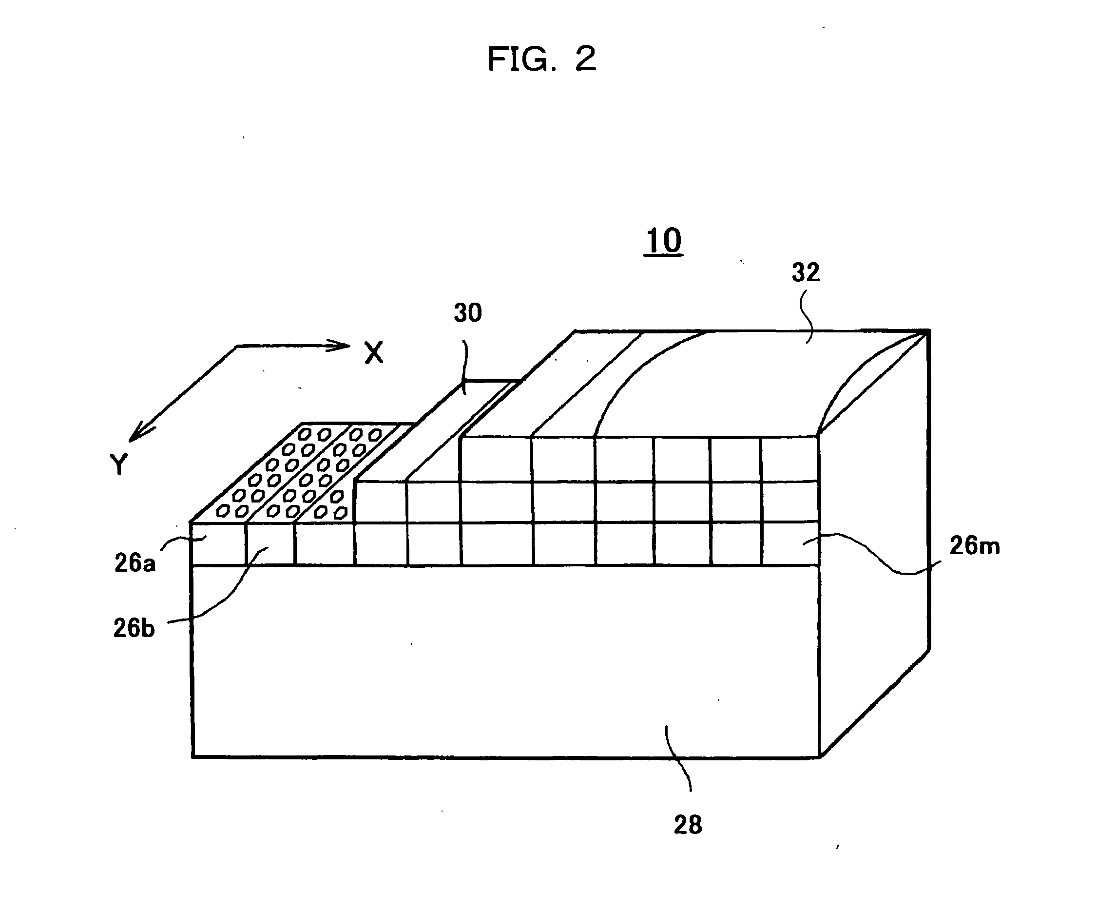 Ultrasonic probe, ultrasonographic device, and ultrasonographic method