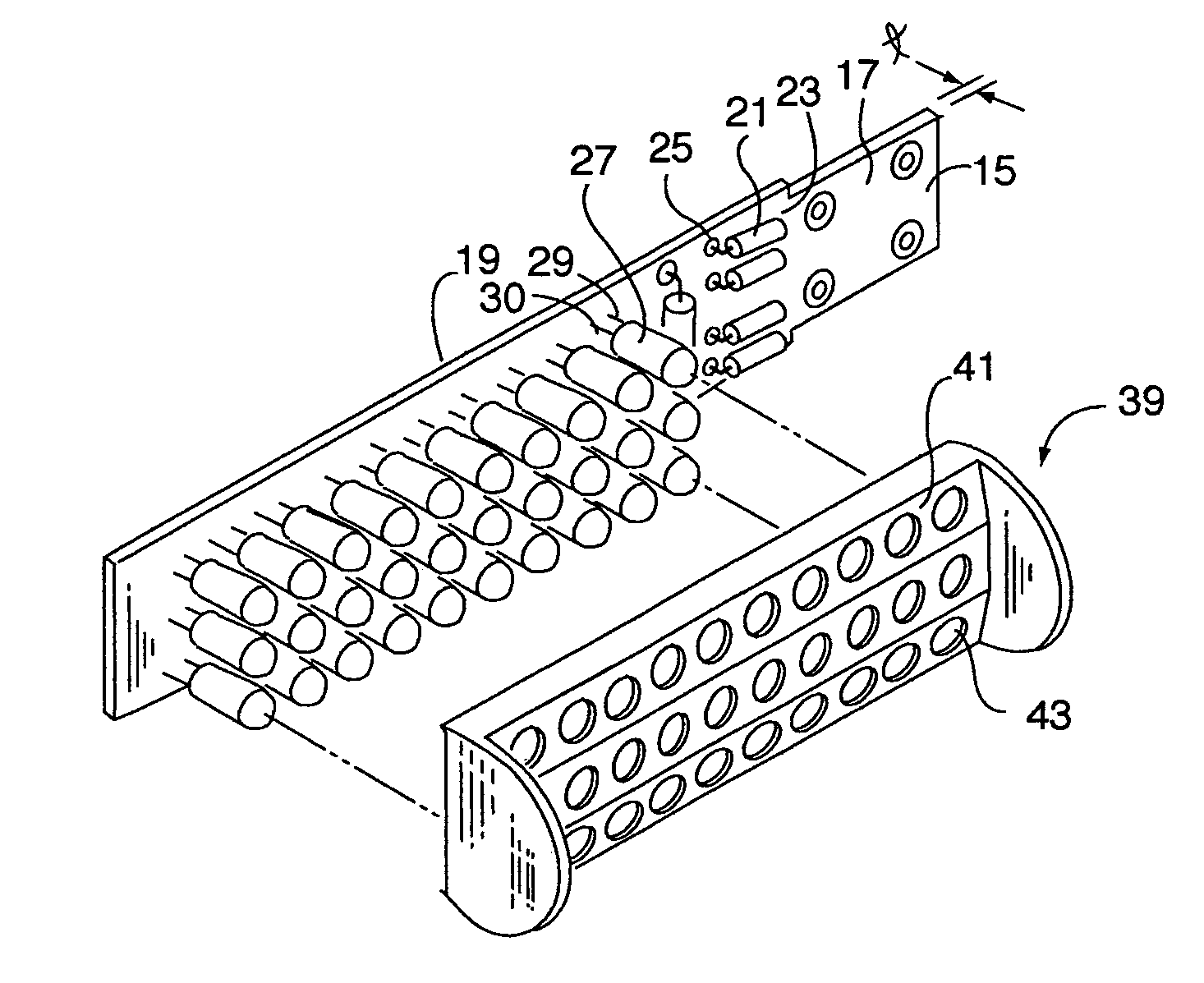 LED lighting array for a portable task lamp