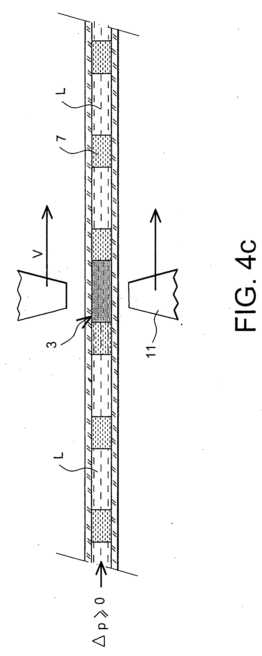 Method for moving a fluid of interest in a capillary tube and fluidic microsystem