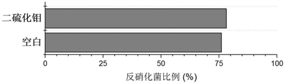 A kind of application and using method of molybdenum disulfide in nitrate nitrogen sewage treatment