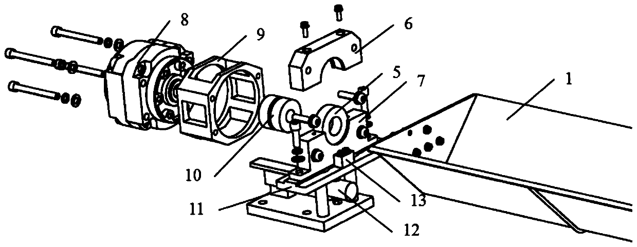 Rock debris flow measuring device and method