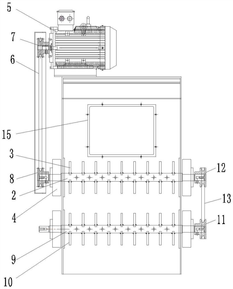 Tea stem-connected bud breaking device