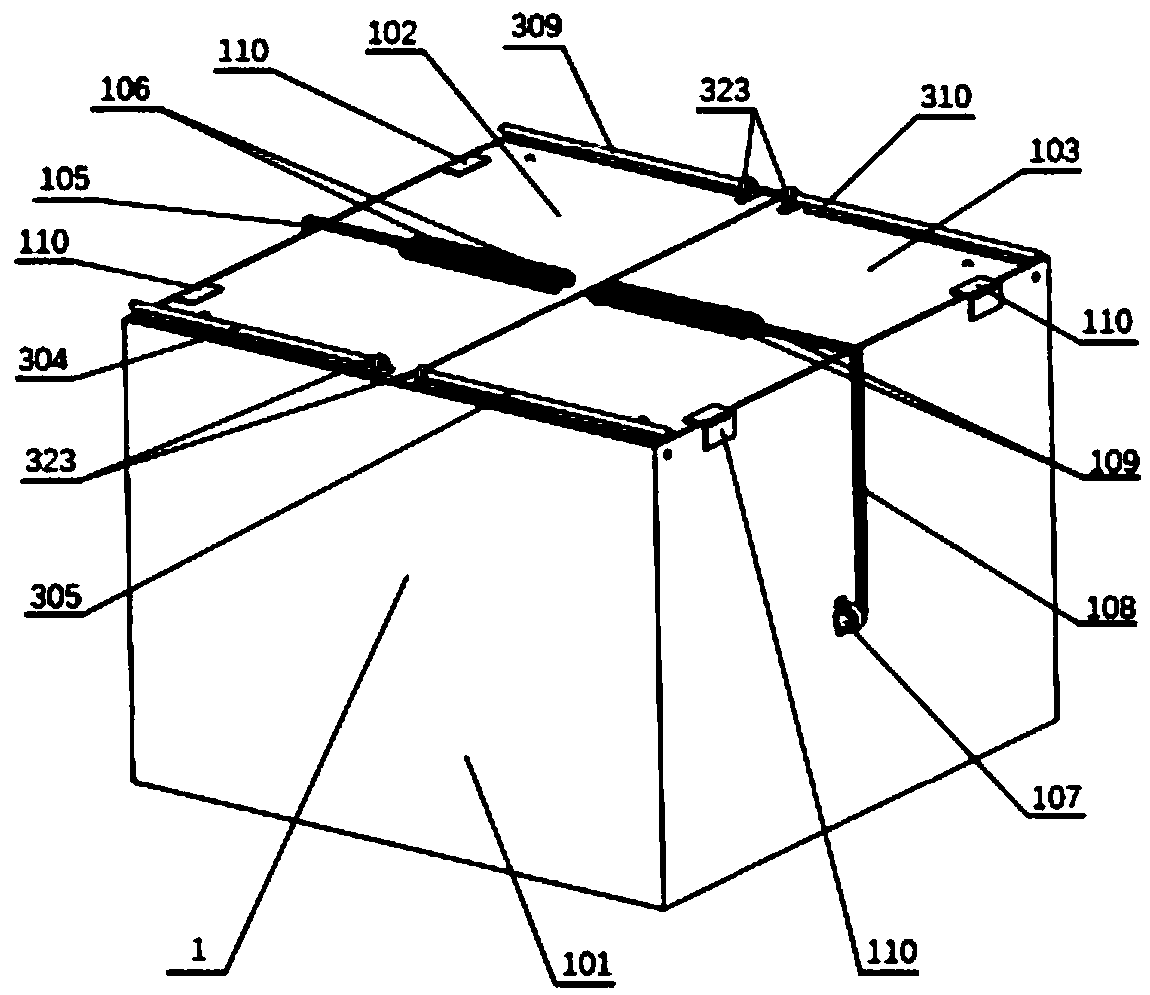 Automatic receiving and releasing device of unmanned aerial vehicle for high-voltage transmission line inspection