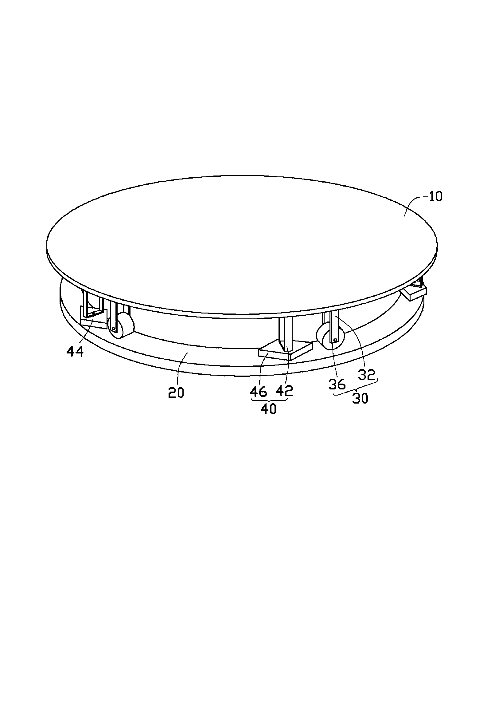 Test turntable