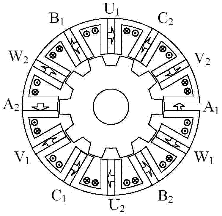 A Rotor Axially Interleaved Bearingless Flux Switching Motor