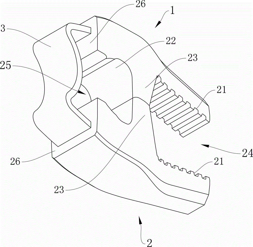 Non-dirt-hidden fixture head in extremely simplified structure