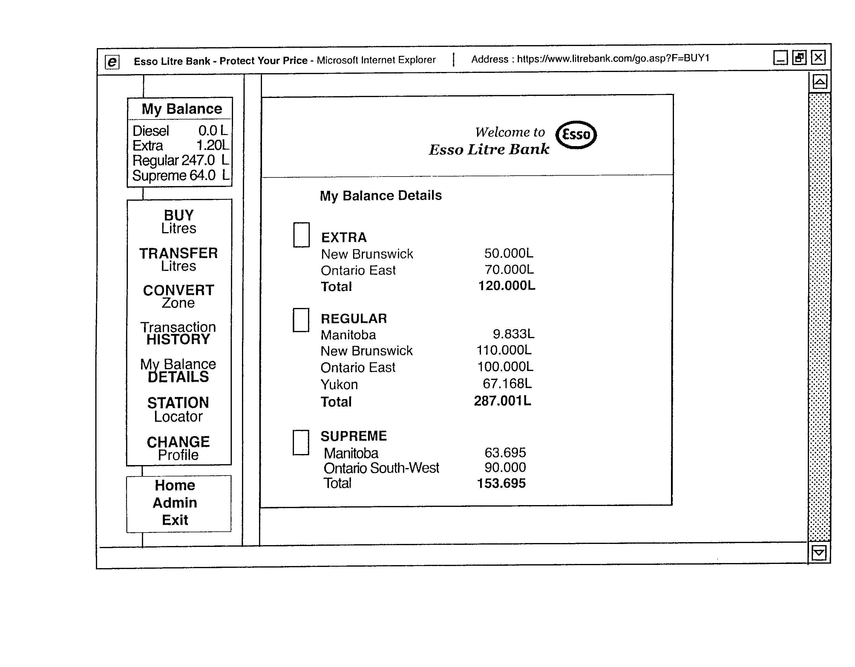 Electronic quantity purchasing system