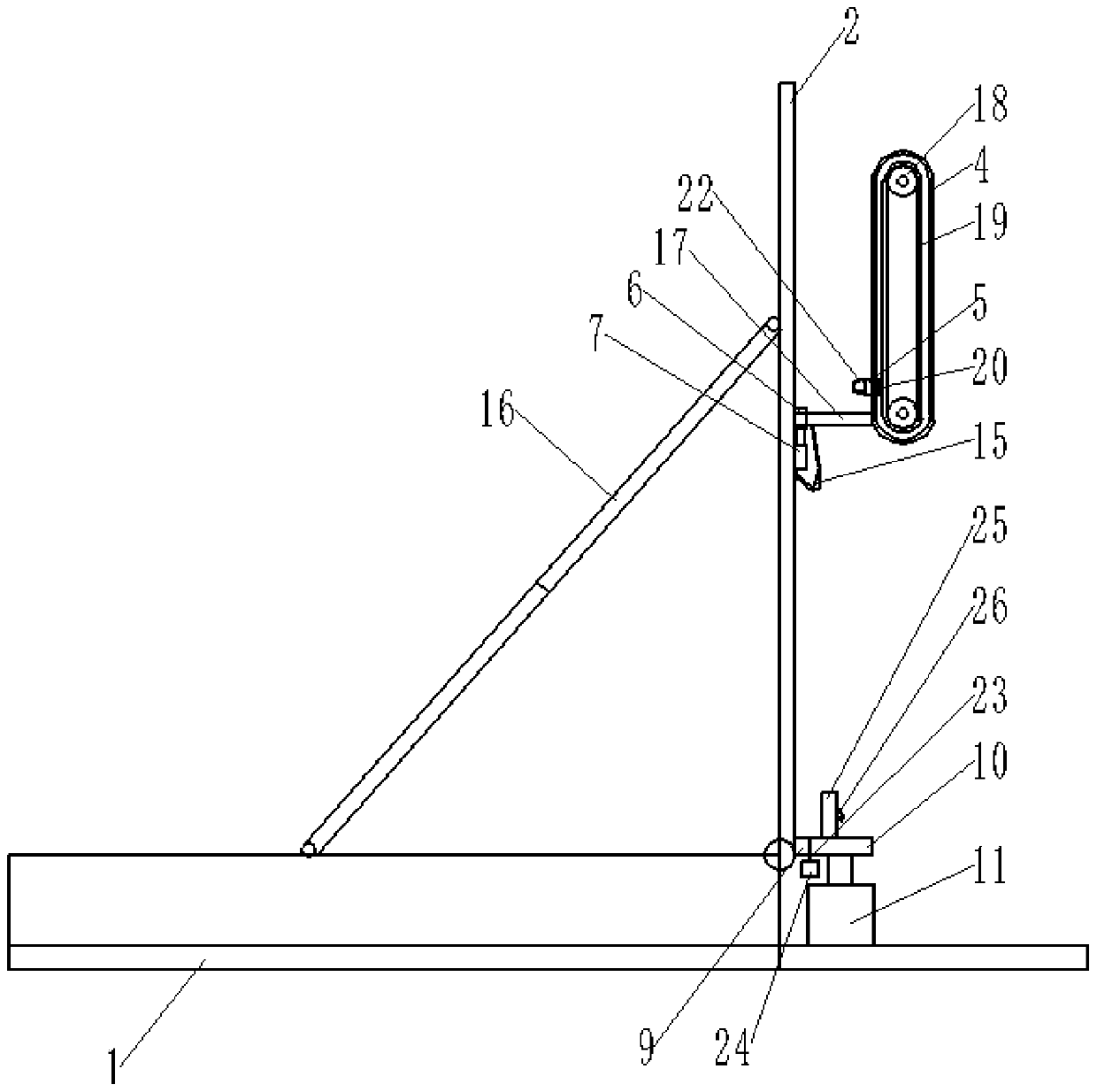 Rehabilitation training device for hemiplegia