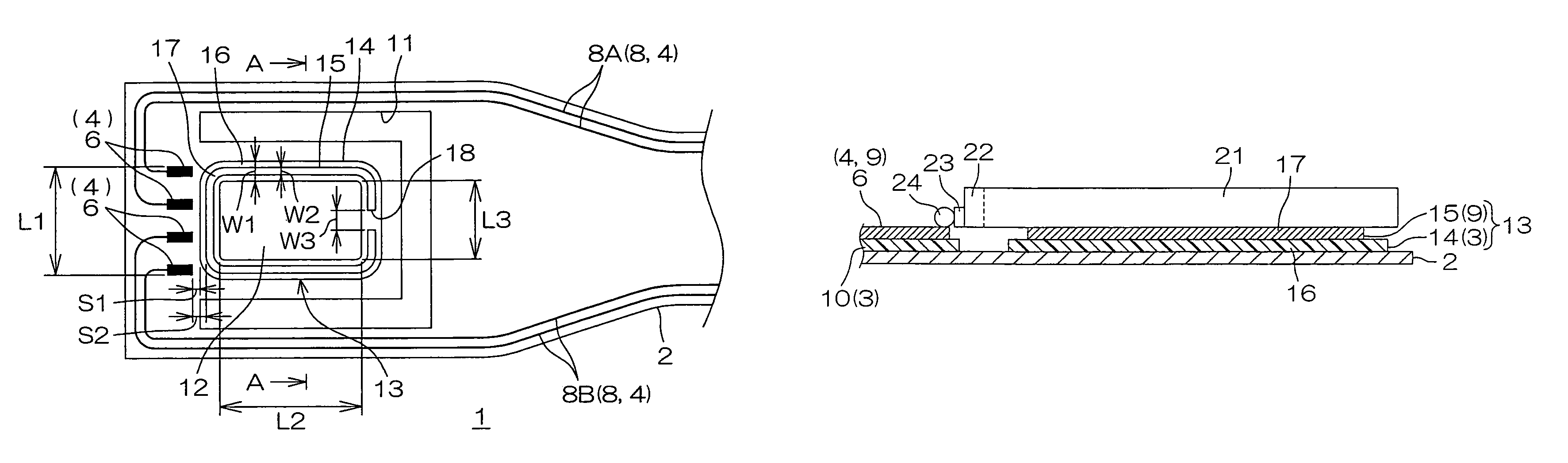 Suspension board with circuit