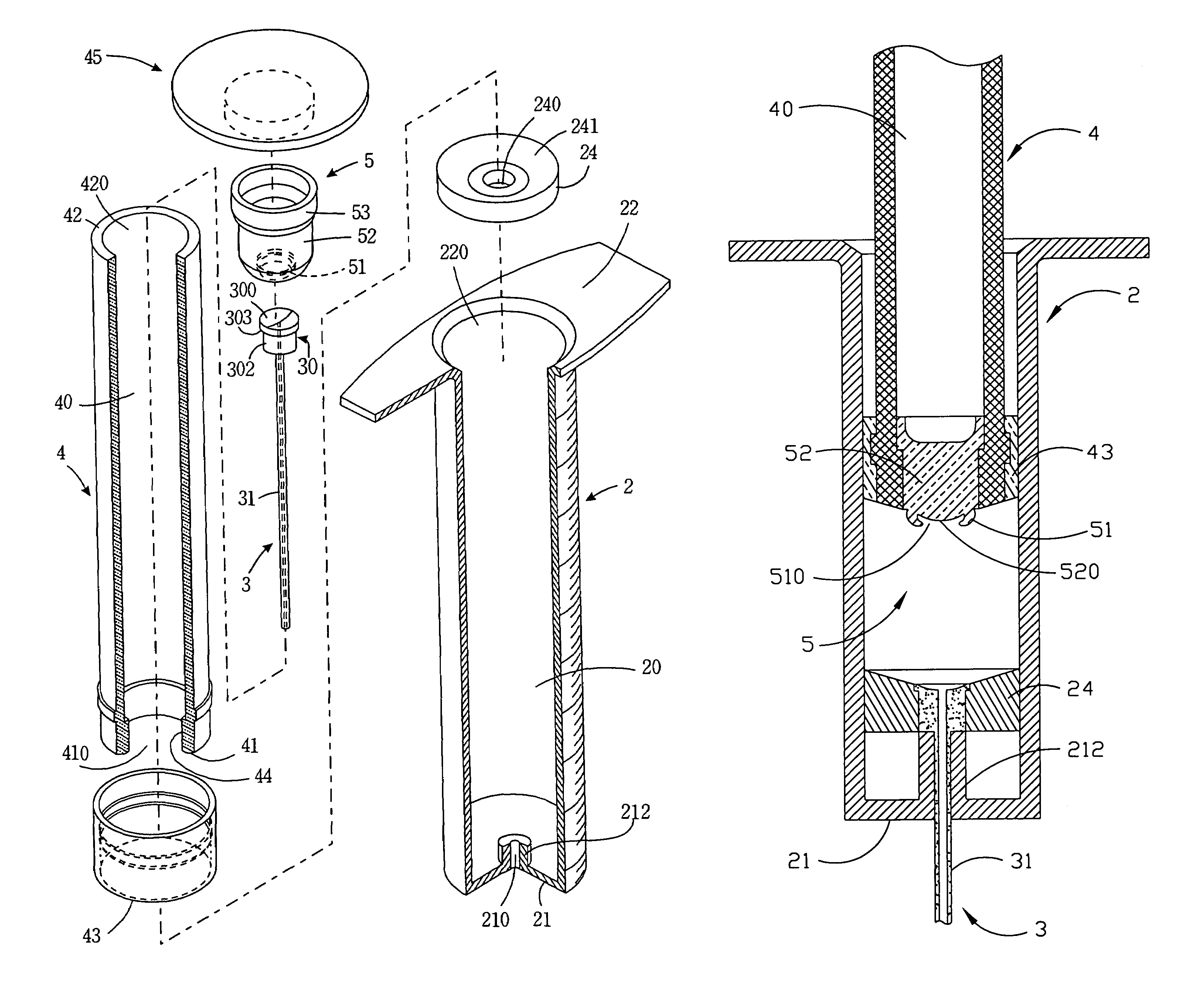 Safety syringe with needle retracting mechanism