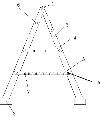 Novel herringbone crawling ladder