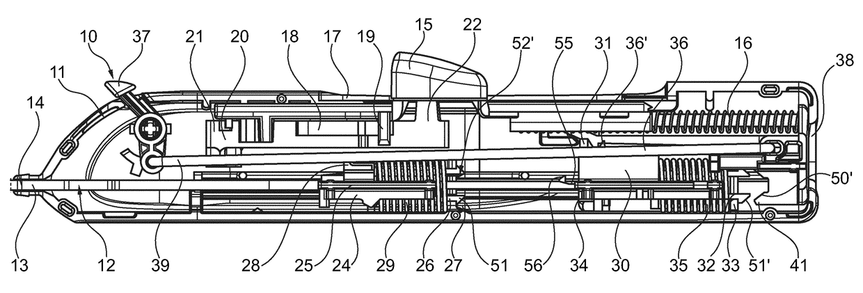 Device for taking at least one sample of tissue