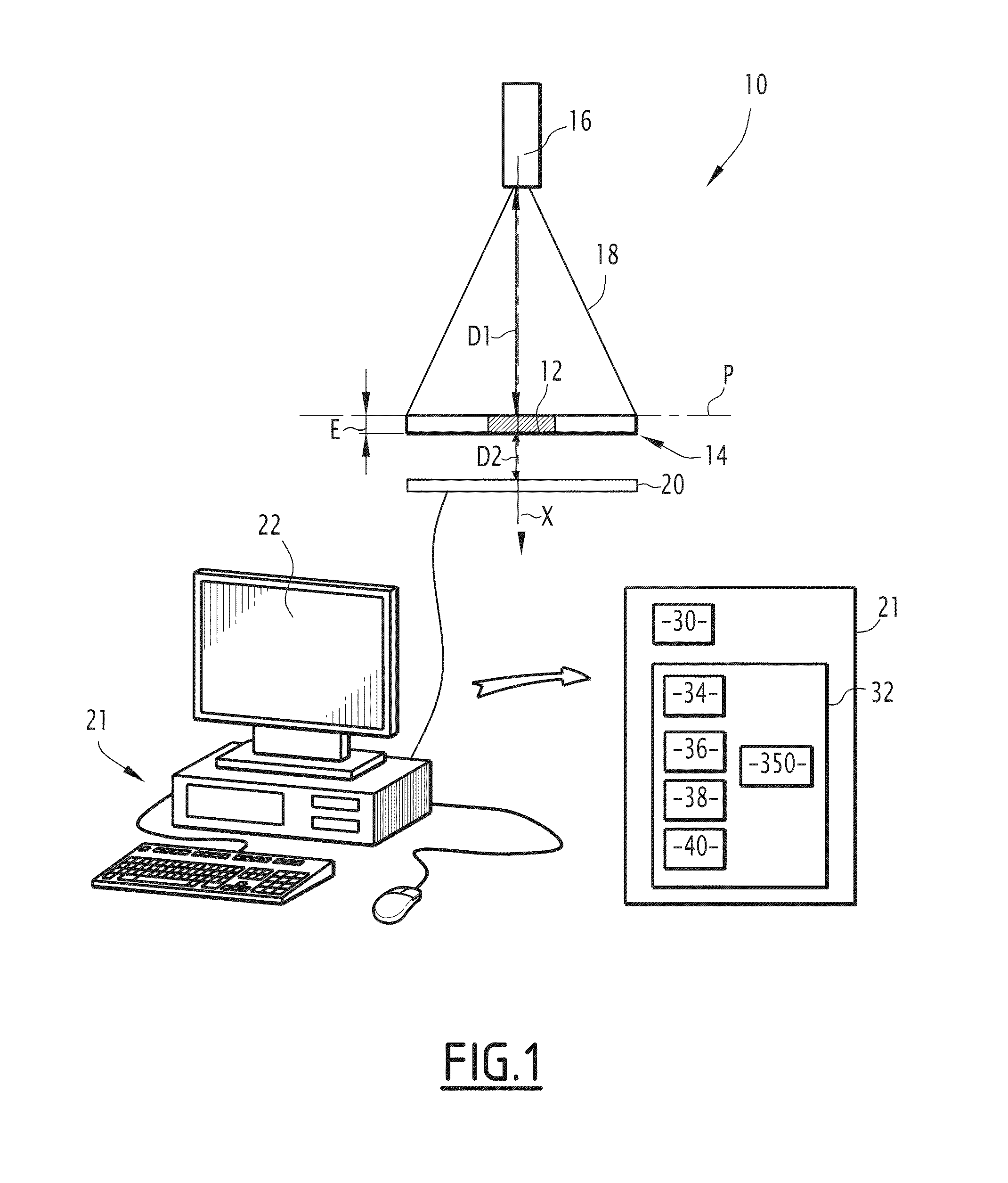 Method and system for estimating the quantity of an analyte contained in a liquid