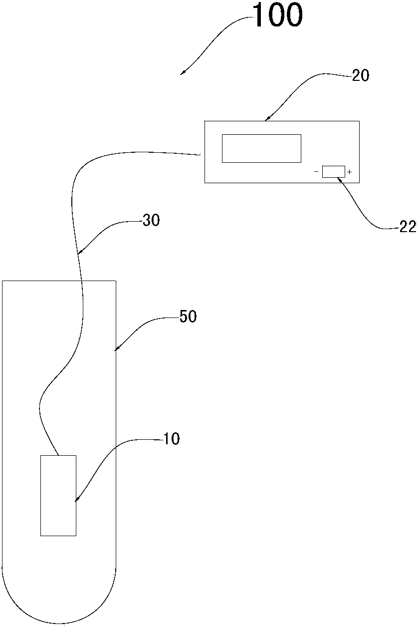 Detection device for detecting whether dust-removing filtering bag is damaged