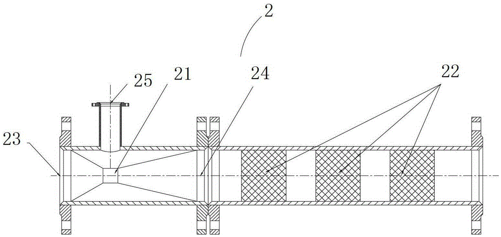 Test and detection method and device for test and detection of degassing factor of degassing tower of nuclear power plant