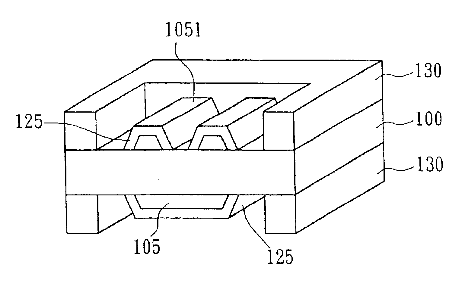 Substrate within a Ni/Au structure electroplated on electrical contact pads and method for fabricating the same