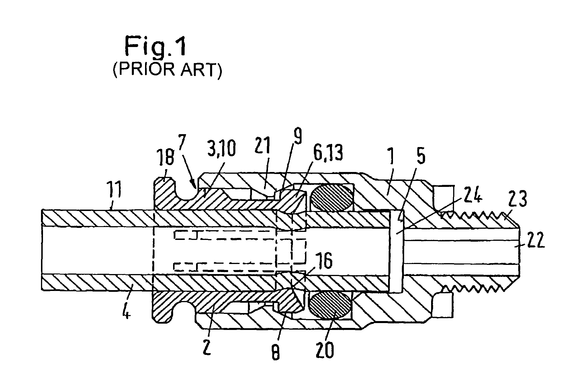 Connecting device for a pipe or similar