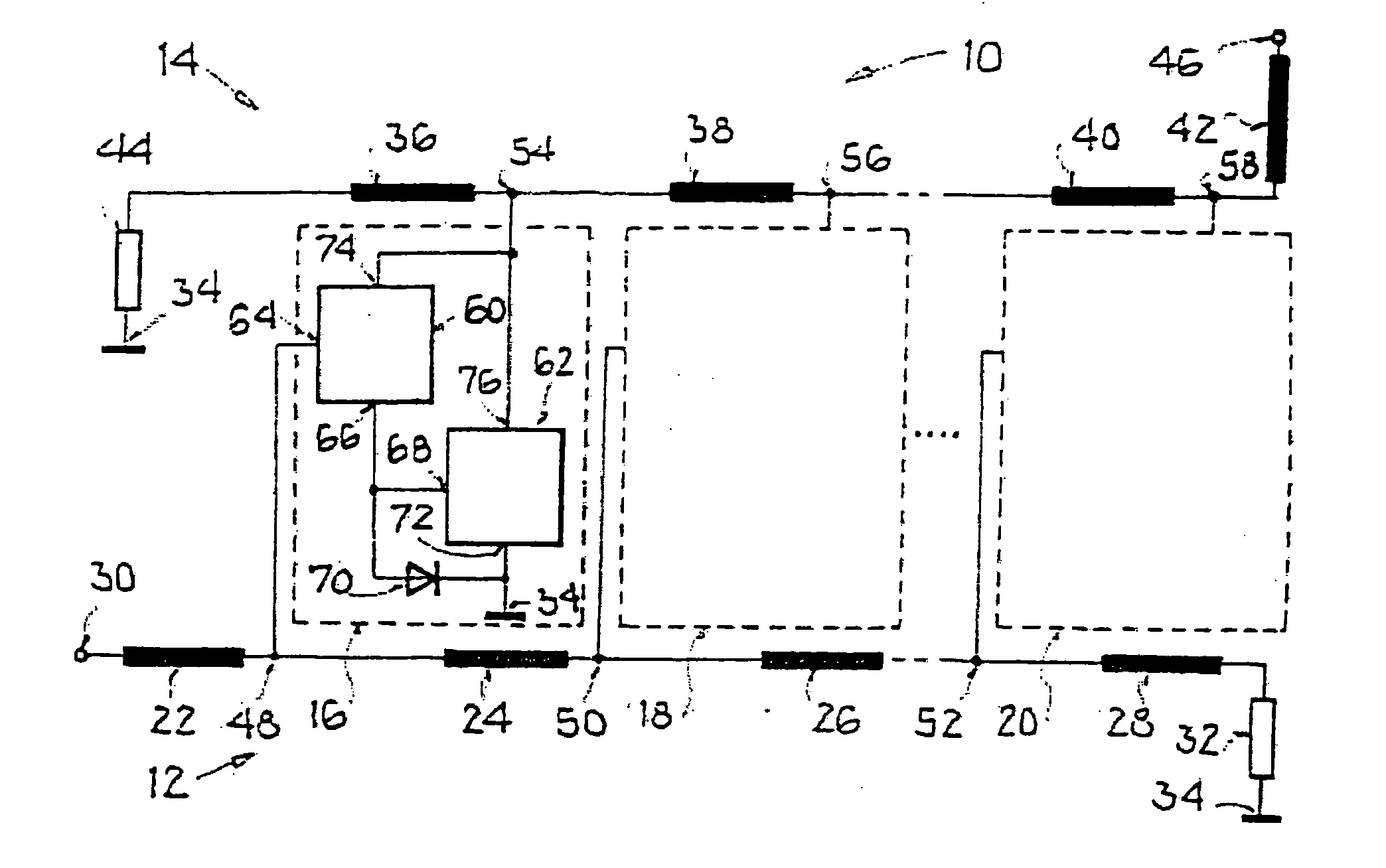 Distributed amplifier topologies with improved gain bandwidth product