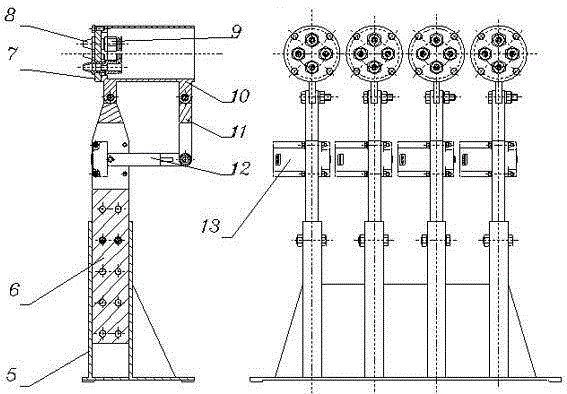 Device and method for automatically separating three or more than three materials