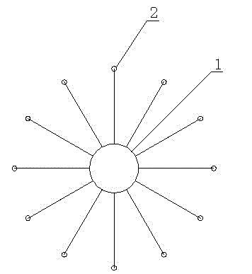 Method for reinforcing shallow part of mine shaft with long anchor cable