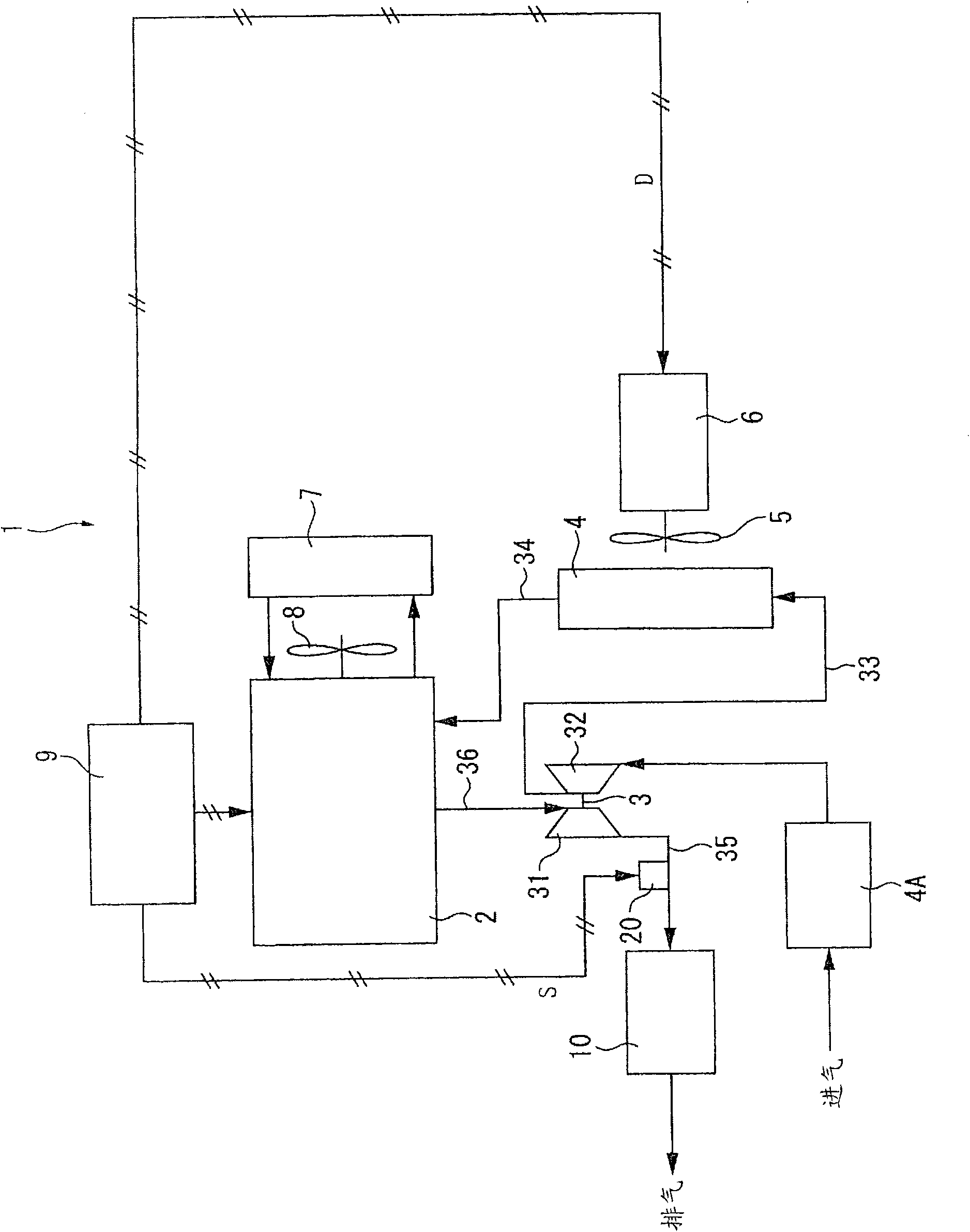 Exhaust gas purifying system for internal combustion engine and soot filter regenerating method