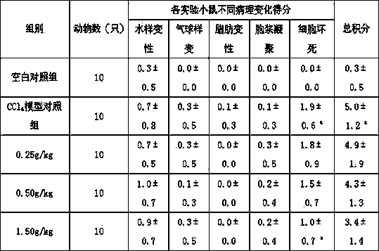 Composite playing auxiliary protection role in chemical and alcoholic liver injury, preparation method of composite and application of composite in health-care food