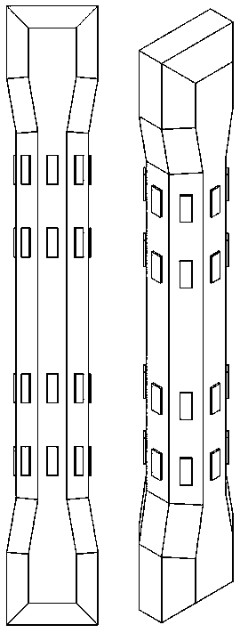 Strain-gauge-based coaxiality adjusting system and coaxiality dimension reduction adjusting method