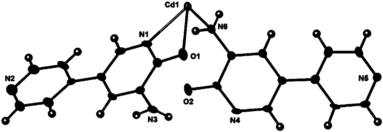 A kind of cadmium amrinone fluorescent material and preparation method thereof